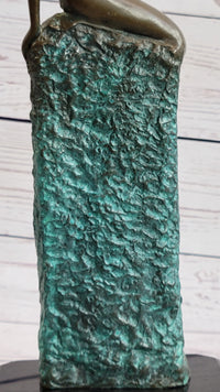 Curvaceous Nude Abstract Lady on the Beach By Vitaleh Bronze Sculpture
