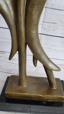 Contemporary Bronze Sculpture of Dancing Couple Romance