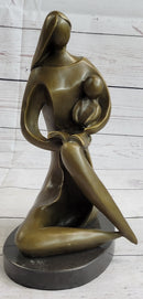 Mother with Baby Bronze Sculpture Pregnancy Shower Gift