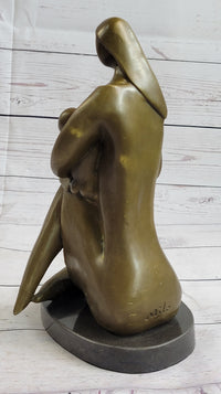 Mother with Baby Bronze Sculpture Pregnancy Shower Gift