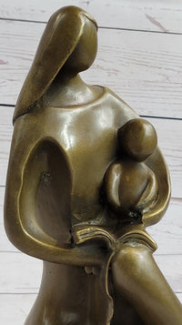 Mother with Baby Bronze Sculpture Pregnancy Shower Gift