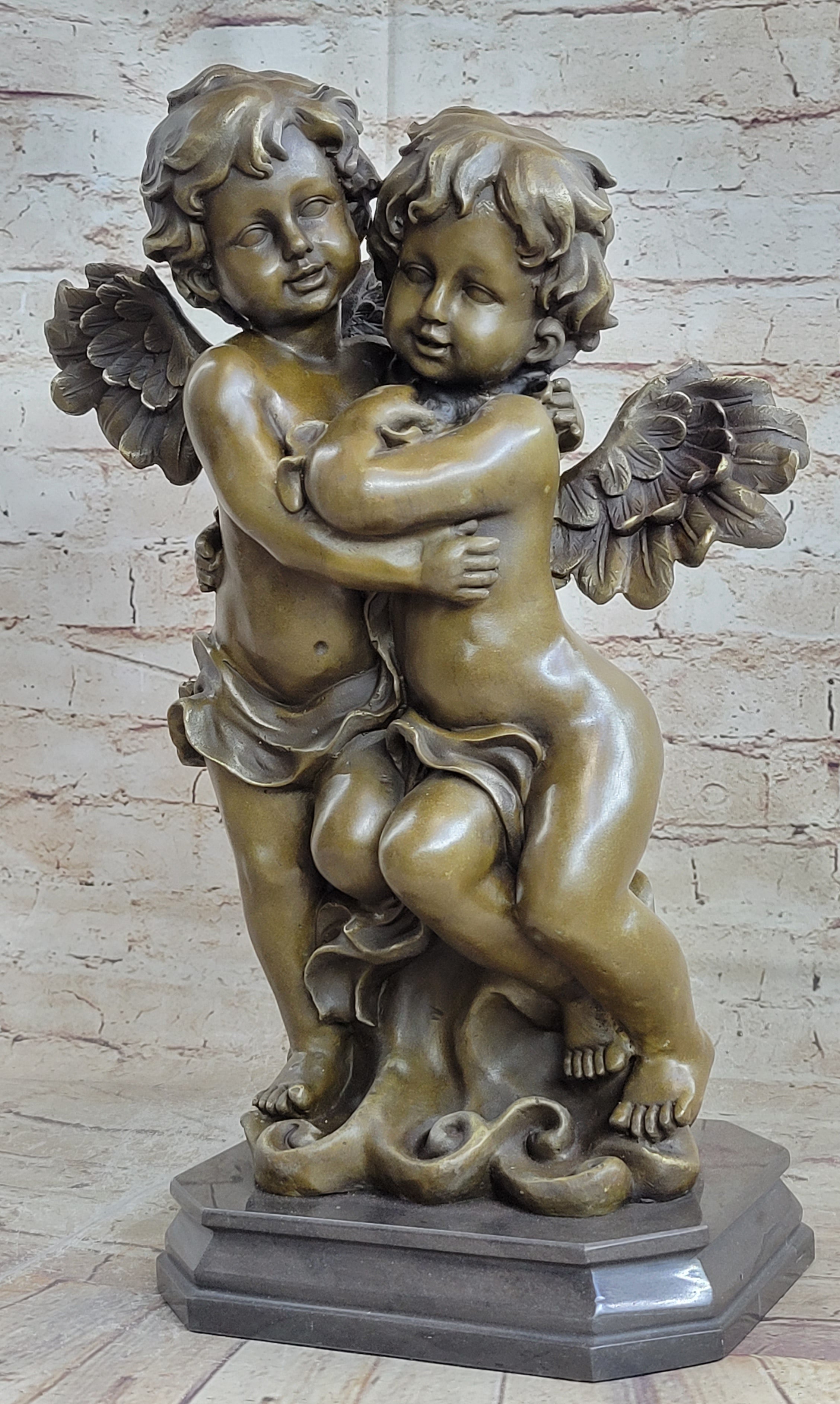 Twin Brothers Puti Genuine Bronze Sculpture by Moreau