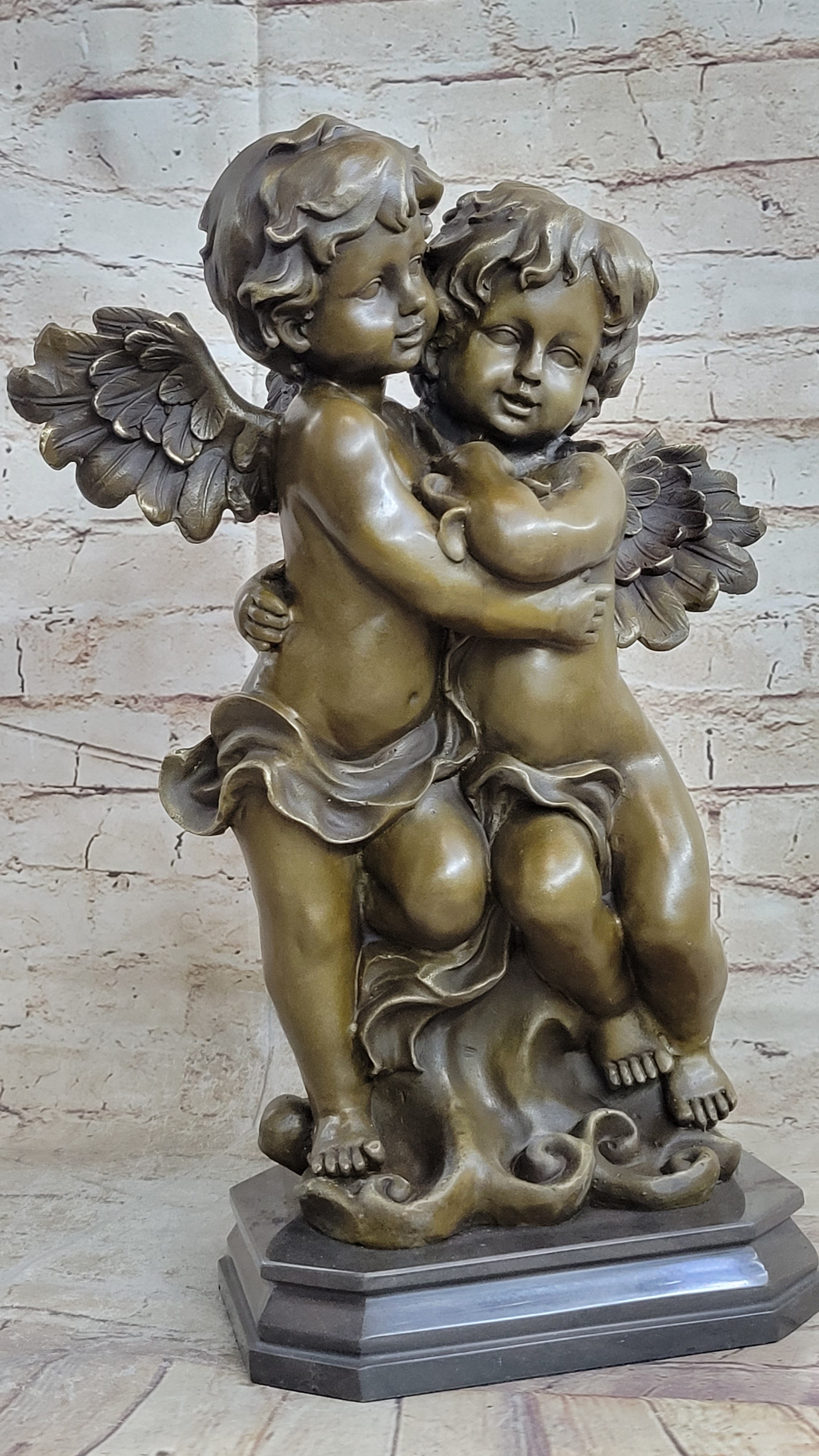 Twin Brothers Puti Genuine Bronze Sculpture by Moreau