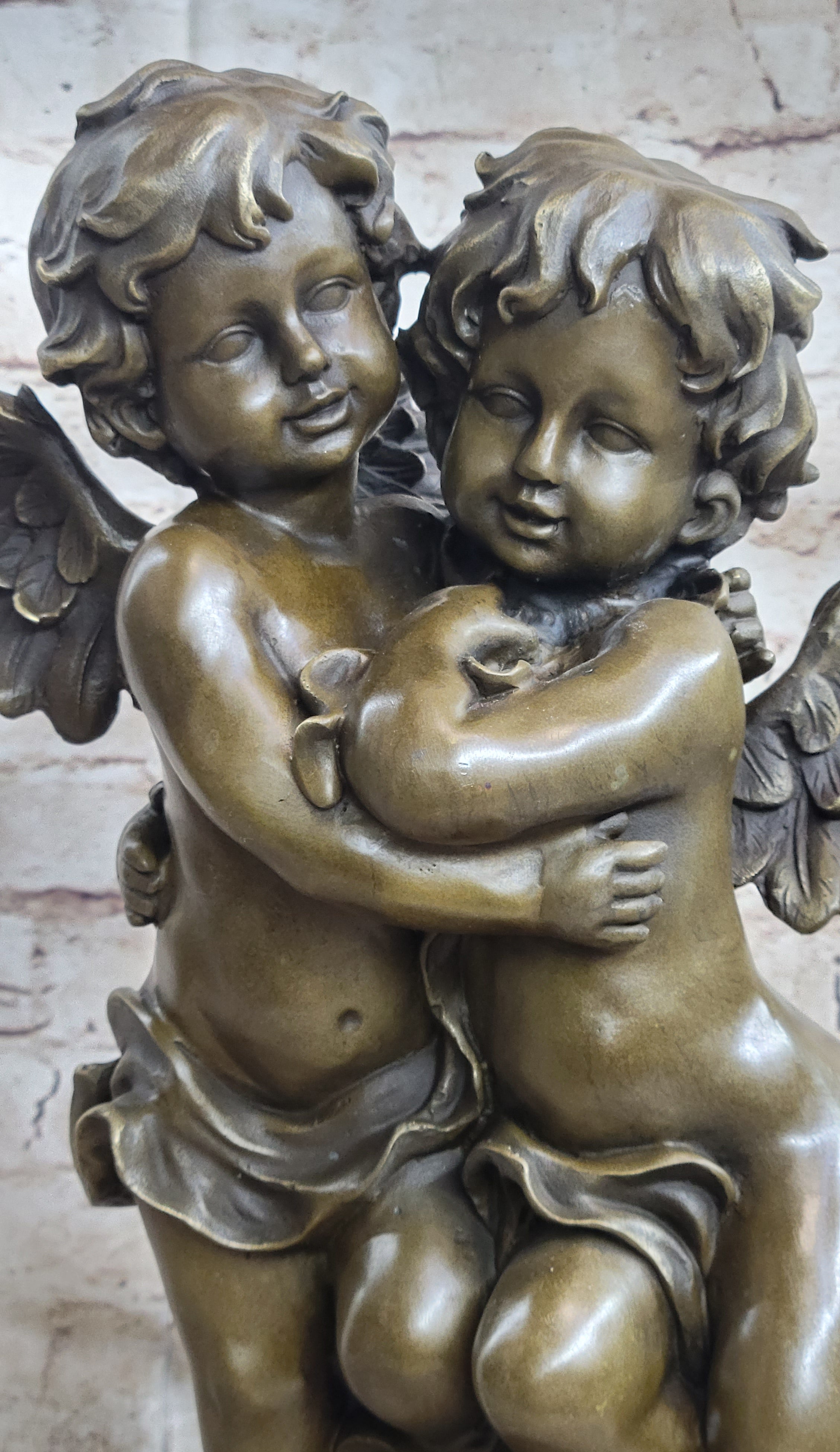 Twin Brothers Puti Genuine Bronze Sculpture by Moreau