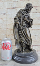 Wise Man Christmas Traveler Nativity Bronze Sculpture 14" x 6"