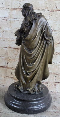 Wise Man Christmas Traveler Nativity Bronze Sculpture 14" x 6"