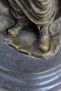 Wise Man Christmas Traveler Nativity Bronze Sculpture 14" x 6"