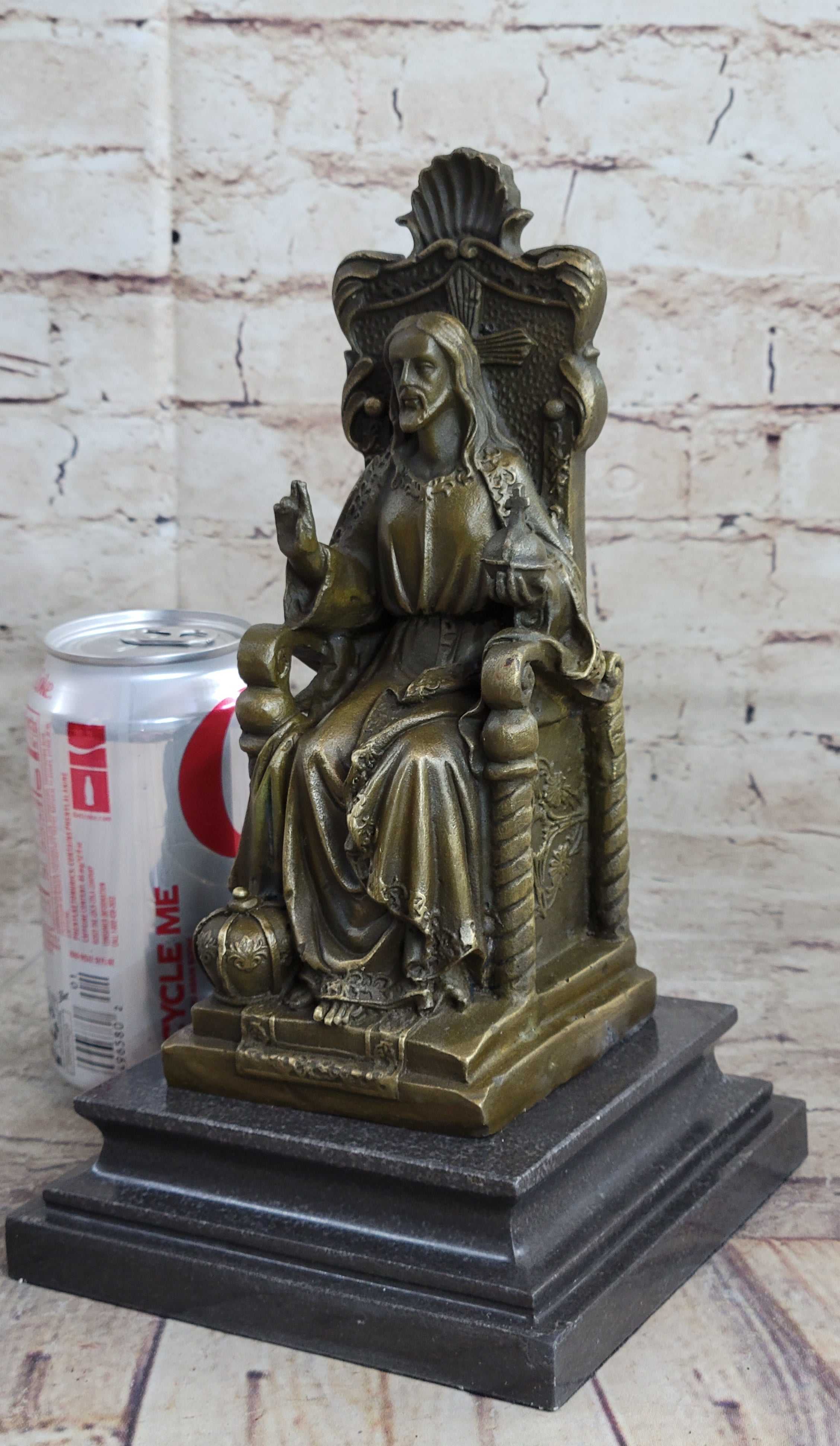 Valli Jesus of Nazareth Christ Bronze Marble Sculpture
