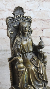 Valli Jesus of Nazareth Christ Bronze Marble Sculpture