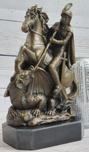 Jean Baptiste Carpeaux Saint George & Dragon Bronze Sculpture