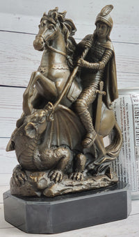 Jean Baptiste Carpeaux Saint George & Dragon Bronze Sculpture