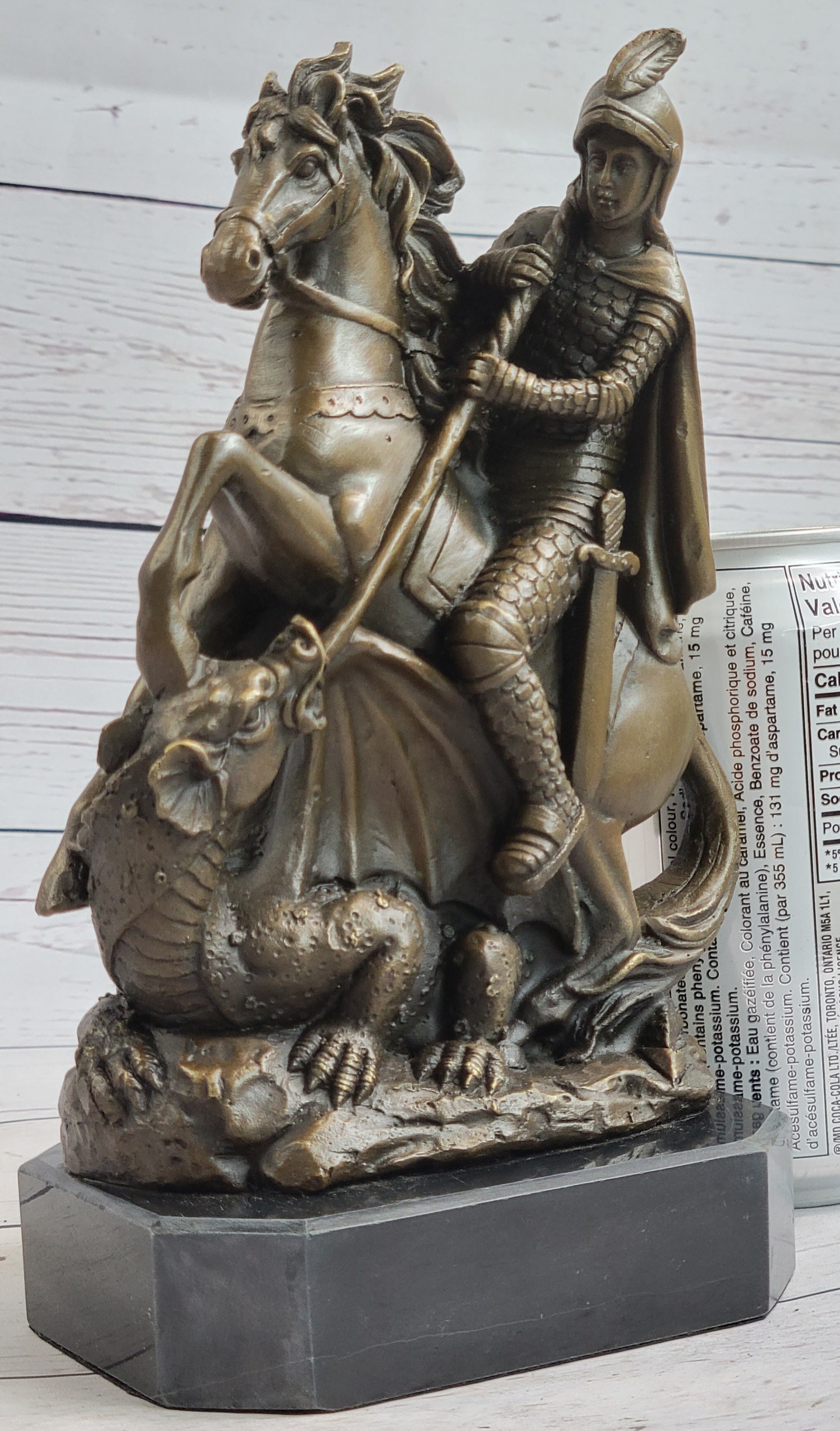 Jean Baptiste Carpeaux Saint George & Dragon Bronze Sculpture