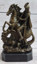 Jean Baptiste Carpeaux Saint George & Dragon Bronze Sculpture