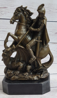 Jean Baptiste Carpeaux Saint George & Dragon Bronze Sculpture