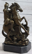 Jean Baptiste Carpeaux Saint George & Dragon Bronze Sculpture