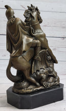 Jean Baptiste Carpeaux Saint George & Dragon Bronze Sculpture