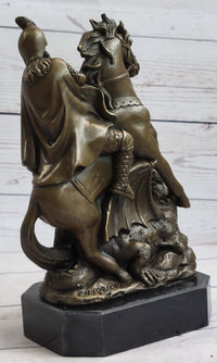 Jean Baptiste Carpeaux Saint George & Dragon Bronze Sculpture