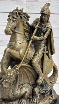 Jean Baptiste Carpeaux Saint George & Dragon Bronze Sculpture