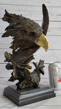 Abstract Eagle Bust w/ Talon and Feather Bronze 15" x 11"