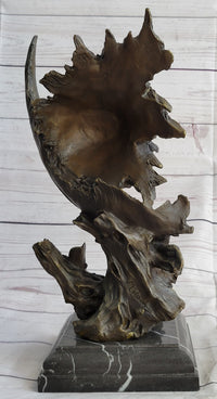 Abstract Eagle Bust w/ Talon and Feather Bronze 15" x 11"
