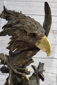 Abstract Eagle Bust w/ Talon and Feather Bronze 15" x 11"