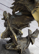 Abstract Eagle Bust w/ Talon and Feather Bronze 15" x 11"