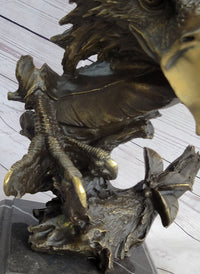 Abstract Eagle Bust w/ Talon and Feather Bronze 15" x 11"