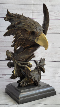 Abstract Eagle Bust w/ Talon and Feather Bronze 15" x 11"