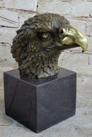 American Bald Eagle Bronze Marble Sculpture Art Deco