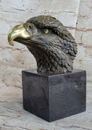 American Bald Eagle Bronze Marble Sculpture Art Deco