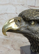 American Bald Eagle Bronze Marble Sculpture Art Deco