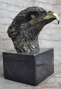 Signed Large Eagle Bird Marble Base