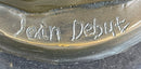 Signed Jean Debut Romantic Couple Angel Bronze 13" x 6"