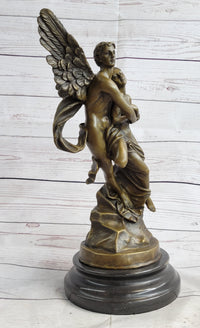 Eros & Psyche Romantic Lovers Bronze Sculpture 13" x 6"