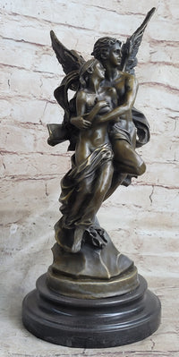 Signed Jean Debut Eros and Psyche Bronze Sculpture