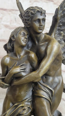 Signed Jean Debut Eros and Psyche Bronze Sculpture