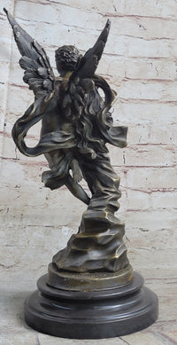 Signed Jean Debut Eros and Psyche Bronze Sculpture