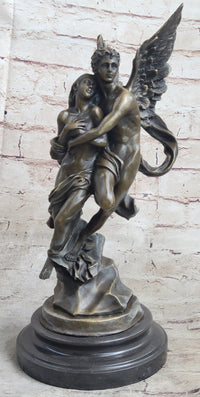 Signed Jean Debut Eros and Psyche Bronze Sculpture