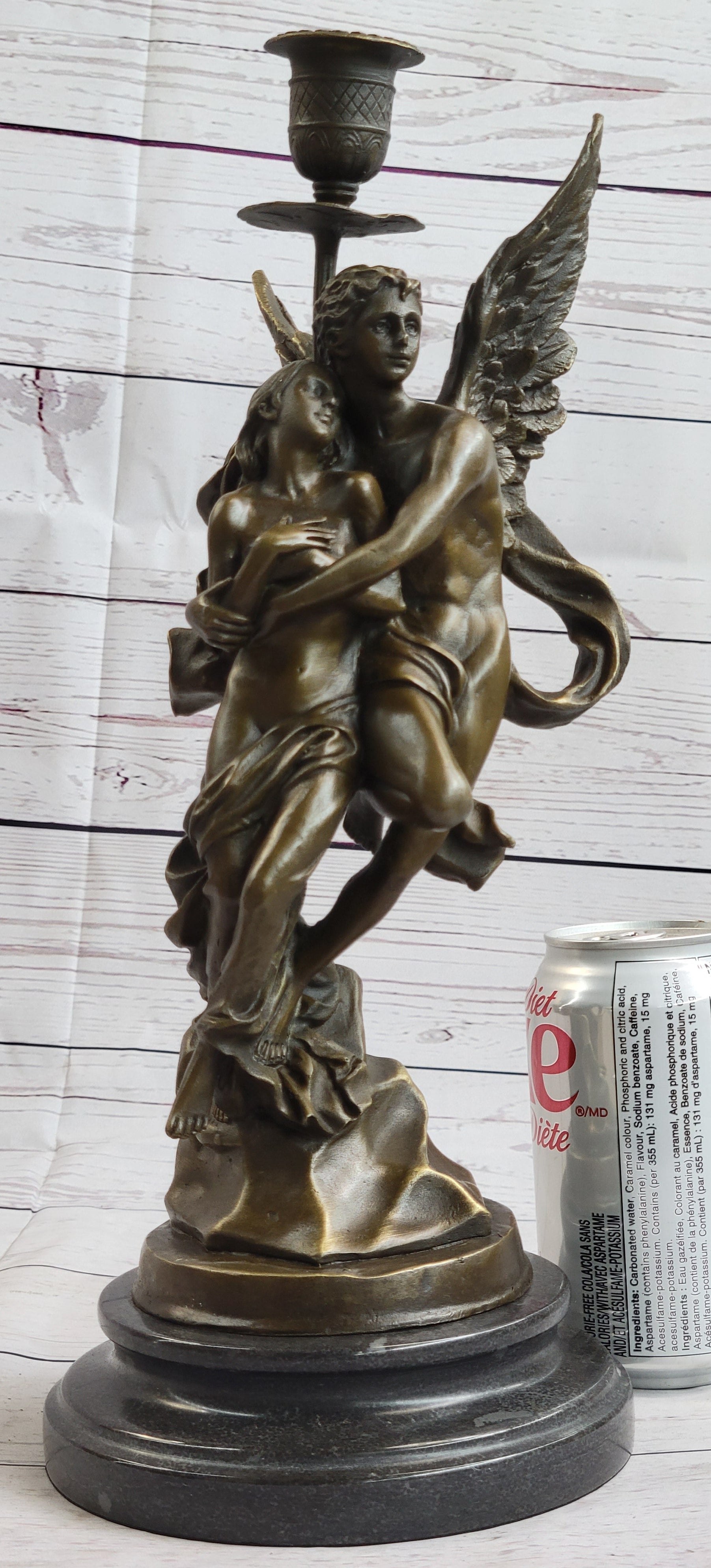Bronze Sculpture Angel 'Psyche and Eros' Cupid