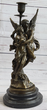 Bronze Sculpture Angel 'Psyche and Eros' Cupid