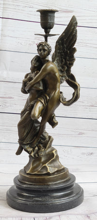 Bronze Sculpture Angel 'Psyche and Eros' Cupid