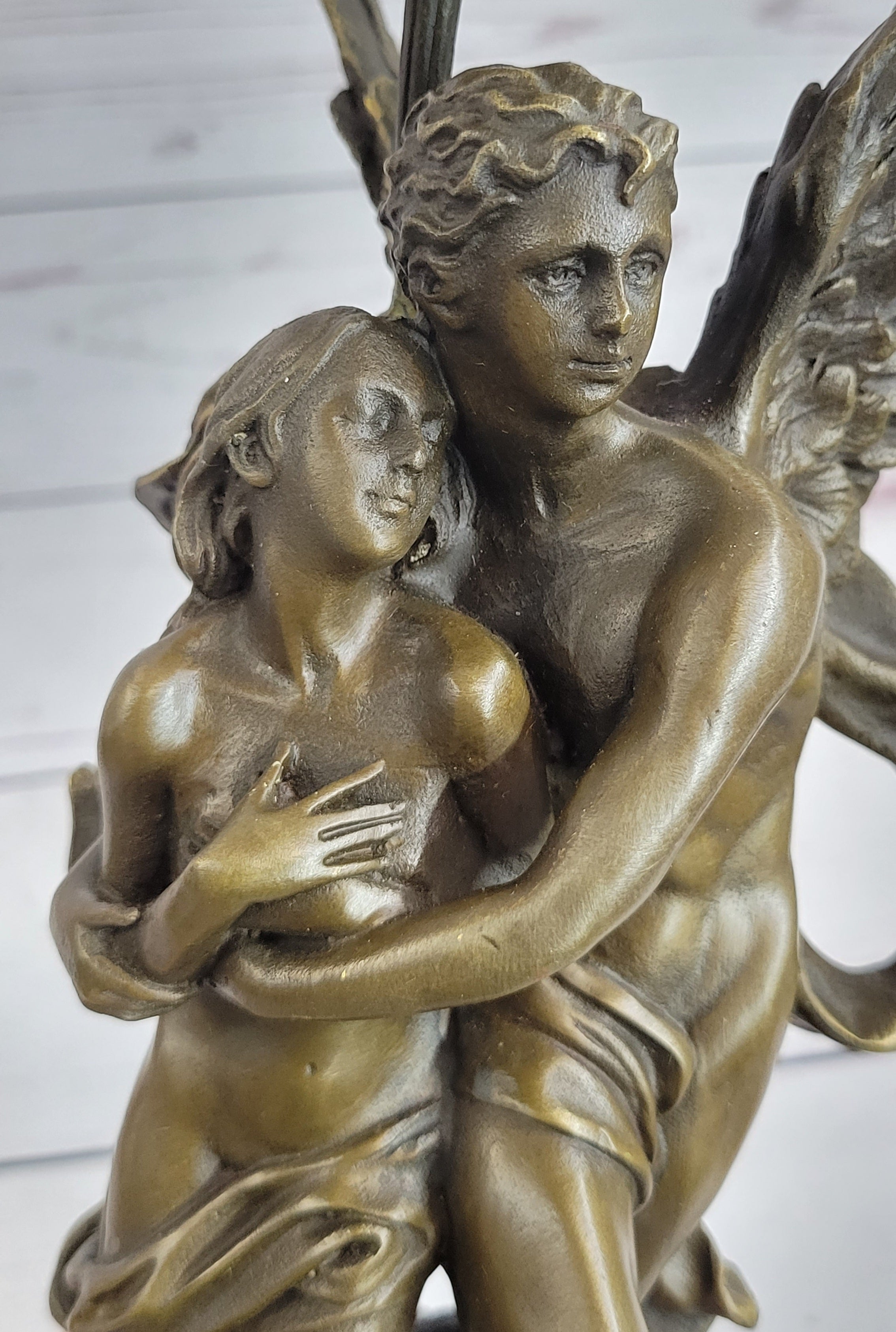 Bronze Sculpture Angel 'Psyche and Eros' Cupid