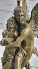 Bronze Sculpture Angel 'Psyche and Eros' Cupid