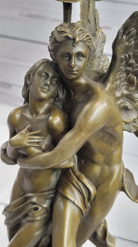 Bronze Sculpture Angel 'Psyche and Eros' Cupid