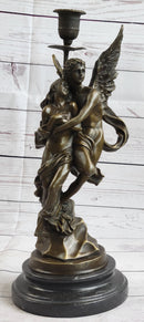 Bronze Sculpture Angel 'Psyche and Eros' Cupid