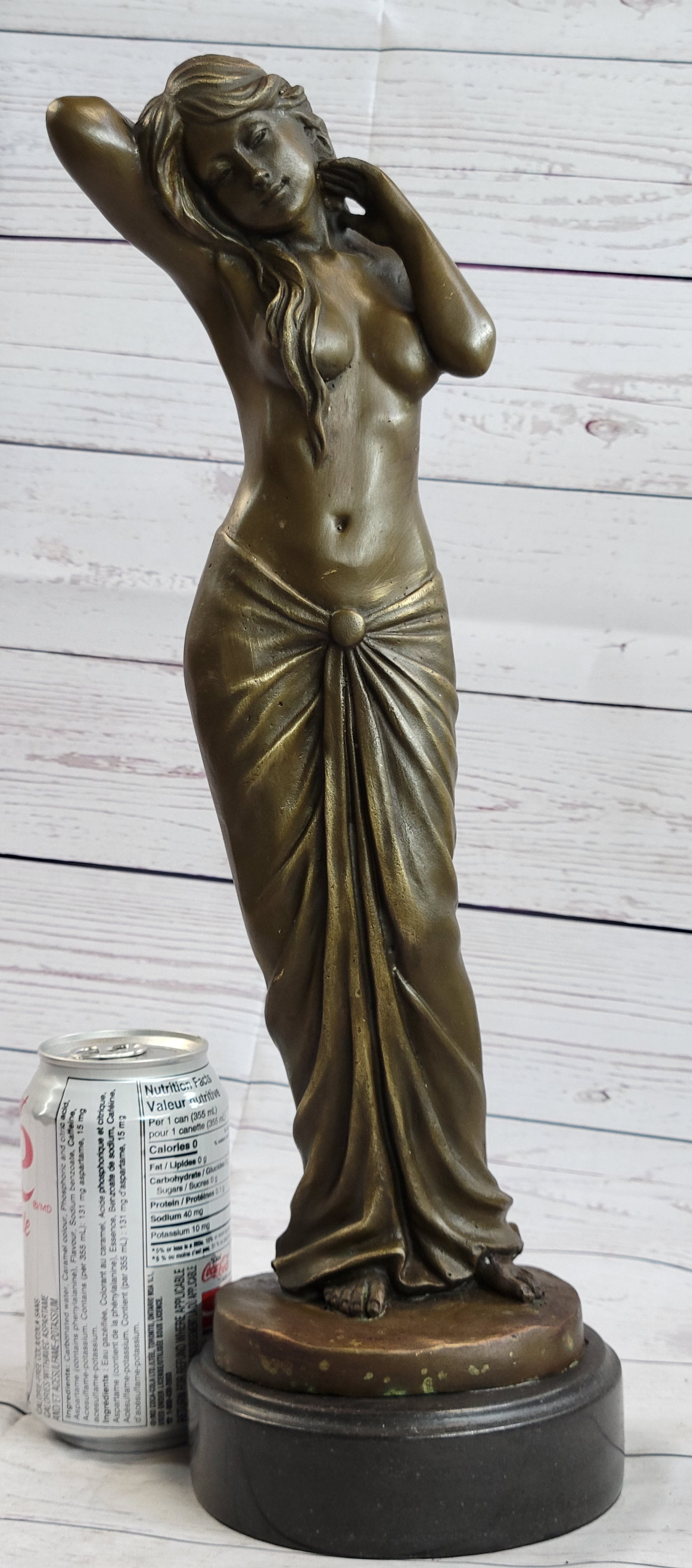 Sensual Sexy Female Figure Bronze Sculpture Art by Aldo Vitaleh