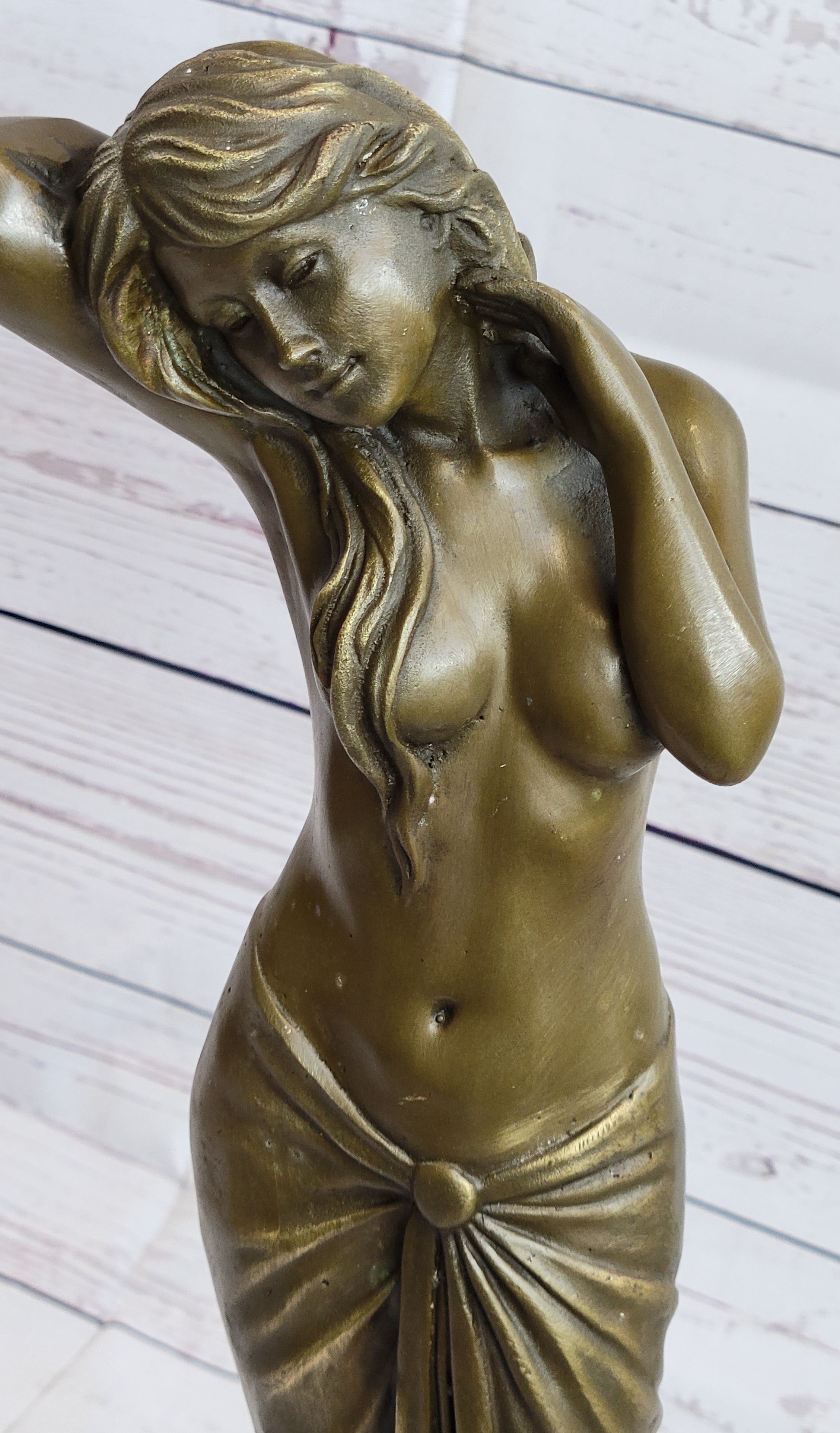 Sensual Sexy Female Figure Bronze Sculpture Art by Aldo Vitaleh