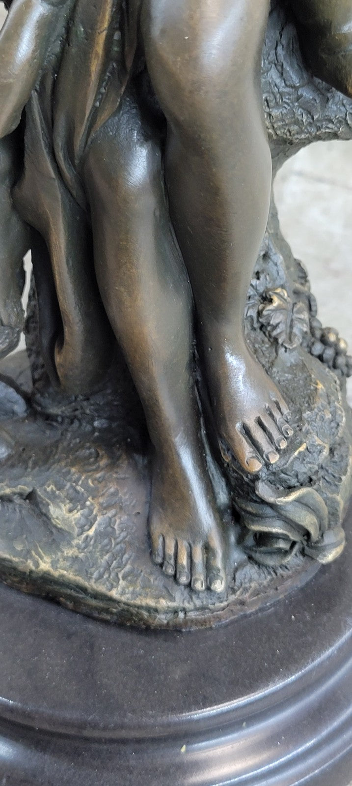 Milo Beautiful nude Mother with Children Bronze Sculpture Marble