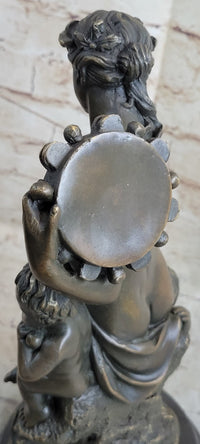 Milo Beautiful nude Mother with Children Bronze Sculpture Marble