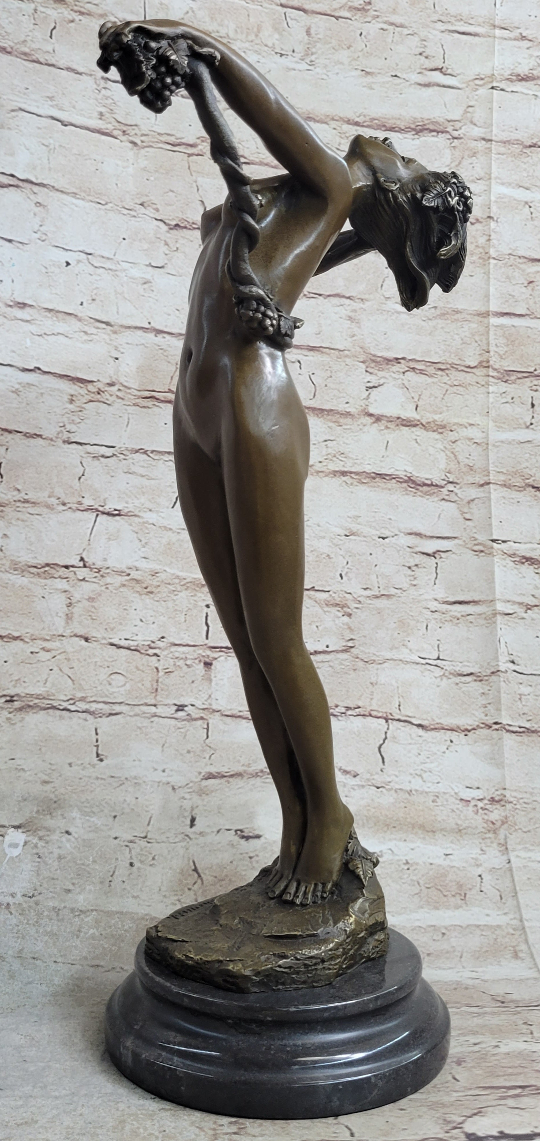Harriet Frishmuth Nude Beauty Stretching Bronze Sculpture Art Nouveau Decor Art
